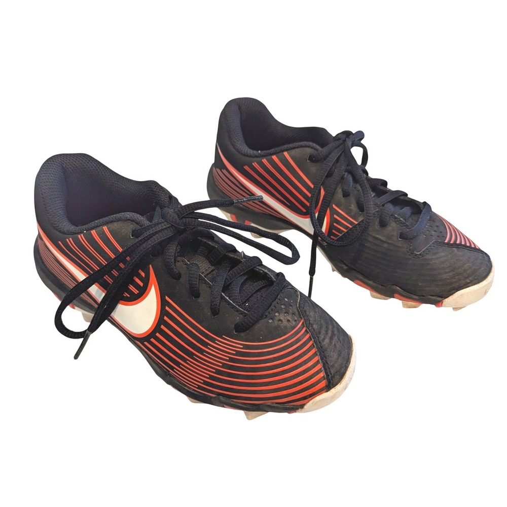 Nike Hyperdiamond 3 Youth Baseball Softball Cleats Black Red AO7938-004 Size 13C